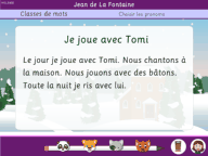 Les textes pour les classes