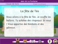 Les textes pour les classes