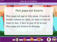 Les textes pour les classes