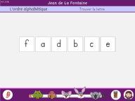 L'ordre alphabétique