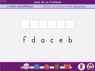 L'ordre alphabétique