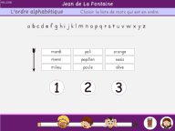 L'ordre alphabétique des mots