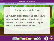 Les textes pour les classes