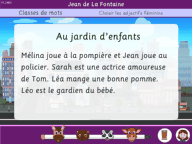 Les textes pour les classes