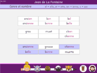 Le genre et le nombre