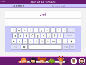 Dictée de mots